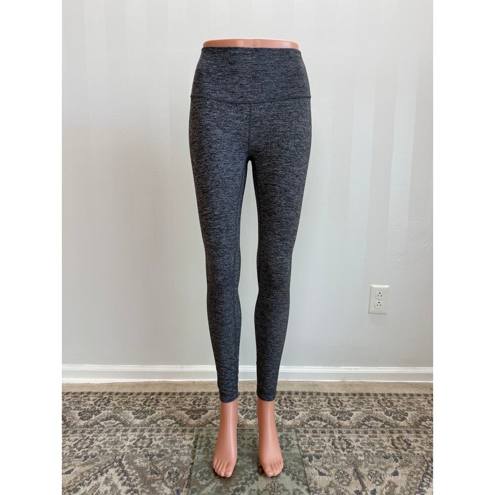 LULULEMON Wunder Under Women’s Heather Gray Leggings Sz 2